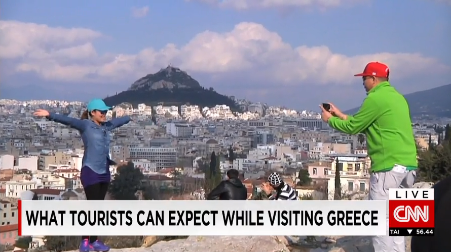 James Frater Media Greece Tourists