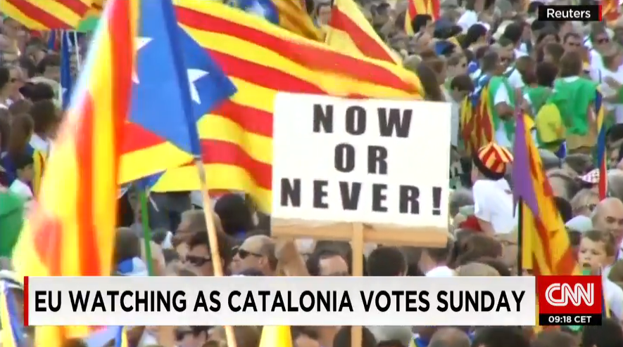 James Frater Media CNN Catalonia Elections