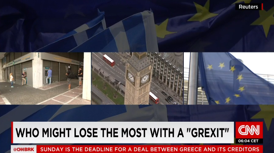 James Frater Media CNN Grexit Greece